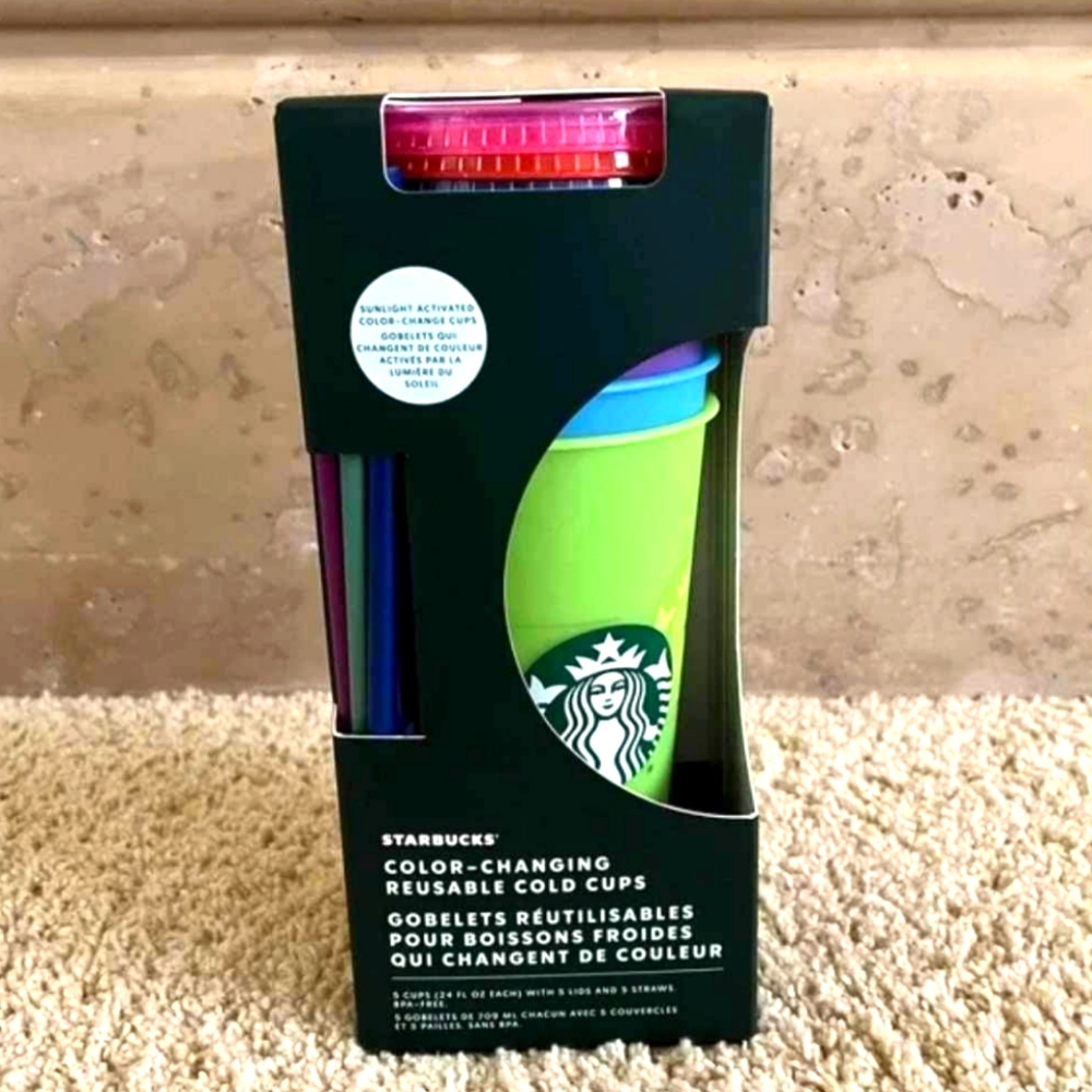 Starbucks Cups w/ Straws